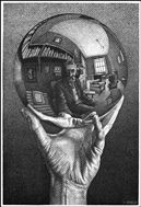 Escher self-portrait